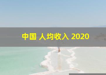 中国 人均收入 2020